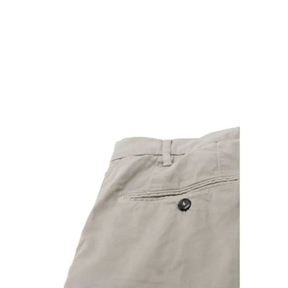 Canali Mens Chino Pants Beige Herringbone Cotton Button Size 44
